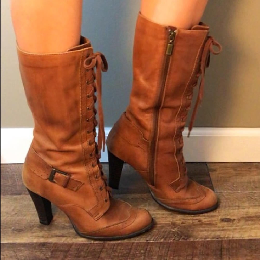 Leather Heeled Boots